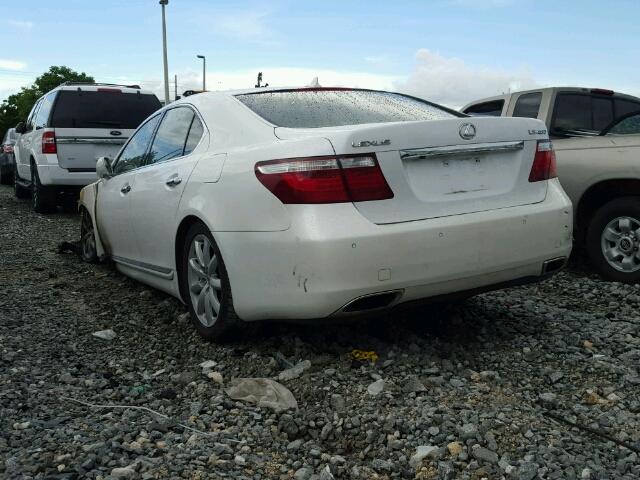 JTHBL46F885080227 - 2008 LEXUS LS 460 WHITE photo 3