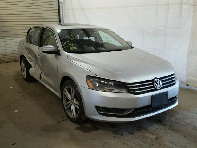 1VWBP7A35EC014680 - 2014 VOLKSWAGEN PASSAT SE SILVER photo 1