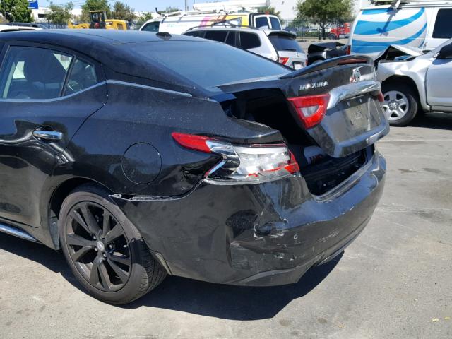 1N4AA6AP9HC395487 - 2017 NISSAN MAXIMA 3.5 BLACK photo 9