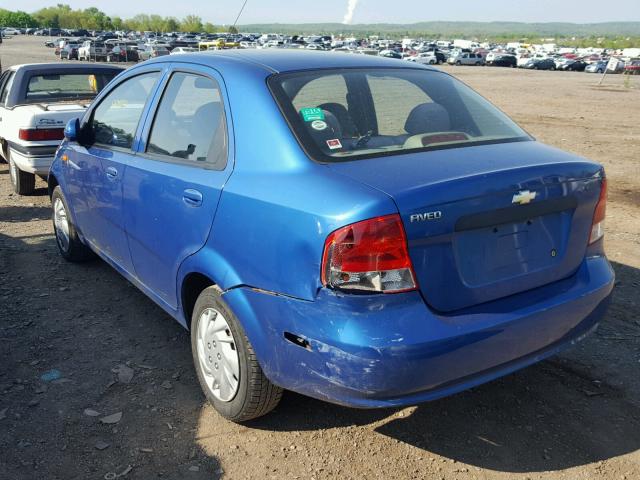 KL1TD52664B267354 - 2004 CHEVROLET AVEO BLUE photo 3