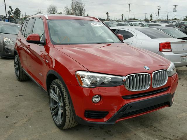 5UXWZ7C34H0V93743 - 2017 BMW X3 SDRIVE2 RED photo 1