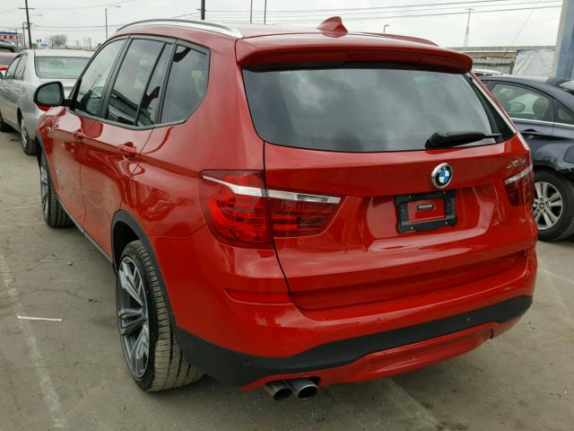 5UXWZ7C34H0V93743 - 2017 BMW X3 SDRIVE2 RED photo 3