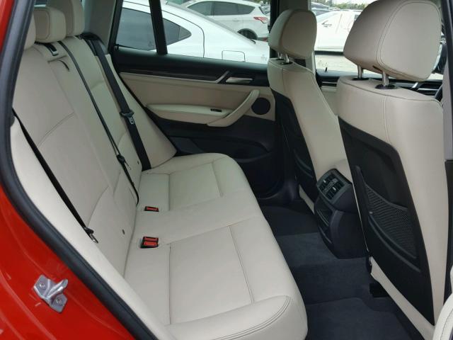 5UXWZ7C34H0V93743 - 2017 BMW X3 SDRIVE2 RED photo 6