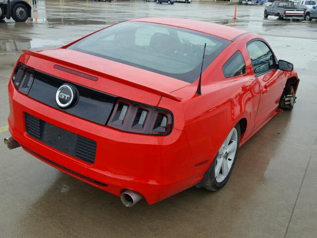 1ZVBP8CF7E5291543 - 2014 FORD MUSTANG GT RED photo 4