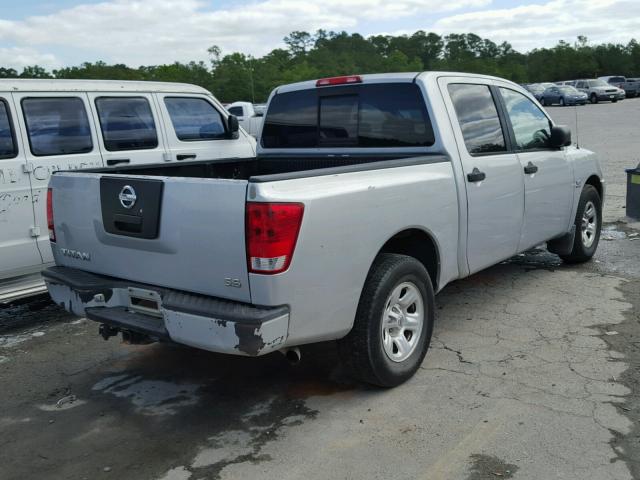 1N6AA07A74N529130 - 2004 NISSAN TITAN XE SILVER photo 4