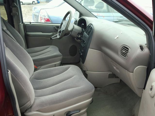 1C4GJ25362B734420 - 2002 CHRYSLER VOYAGER MAROON photo 5