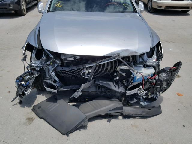 JTHBE96SX80036876 - 2008 LEXUS GS 350 SILVER photo 9