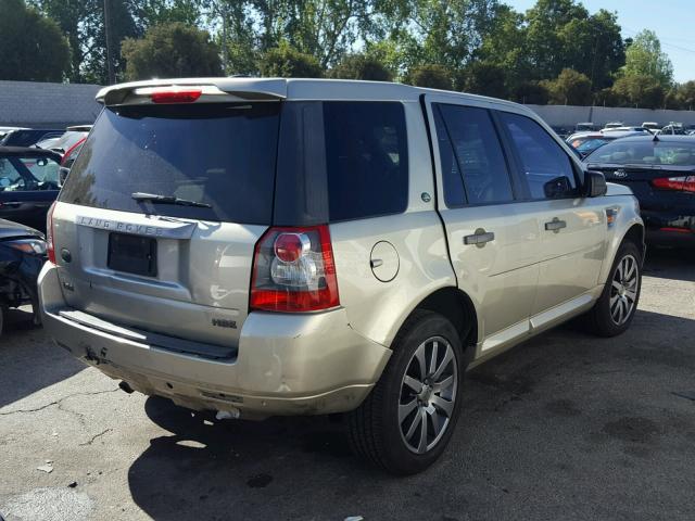 SALFT24N08H060465 - 2008 LAND ROVER LR2 HSE TE BEIGE photo 4