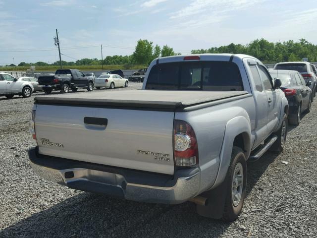 5TFTX4GN7DX018509 - 2013 TOYOTA TACOMA PRE SILVER photo 4