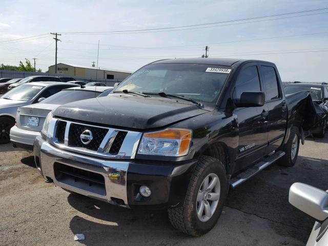 1N6AA0EC4CN302903 - 2012 NISSAN TITAN S BLACK photo 2