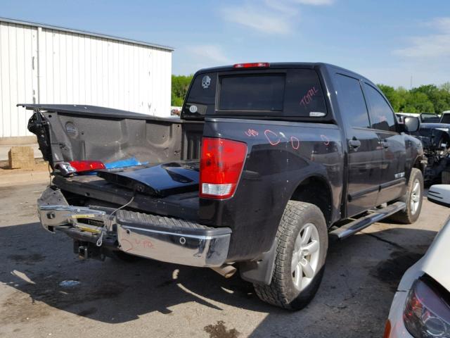 1N6AA0EC4CN302903 - 2012 NISSAN TITAN S BLACK photo 4