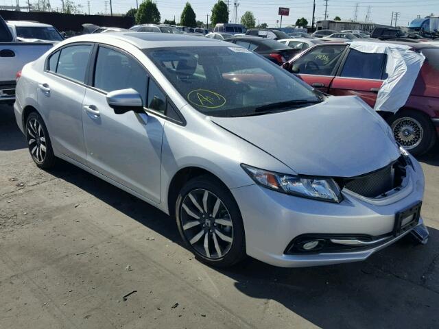 2HGFB2F94FH501100 - 2015 HONDA CIVIC EXL SILVER photo 1
