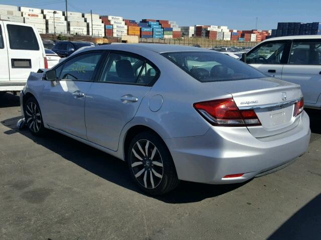 2HGFB2F94FH501100 - 2015 HONDA CIVIC EXL SILVER photo 3