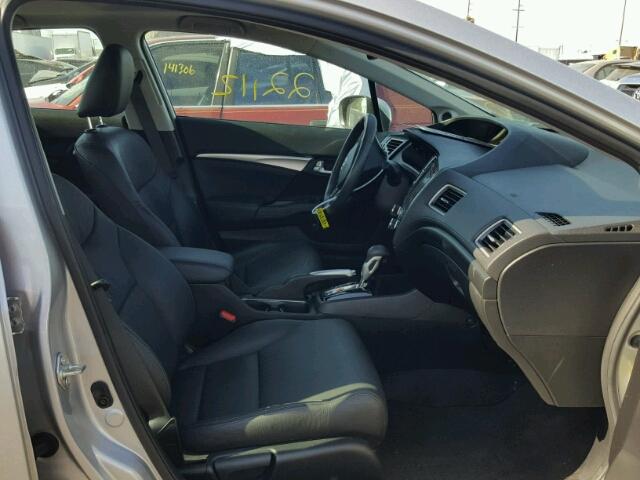 2HGFB2F94FH501100 - 2015 HONDA CIVIC EXL SILVER photo 5