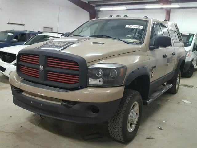 1D7KS28A17J595544 - 2007 DODGE RAM 2500 S TAN photo 2