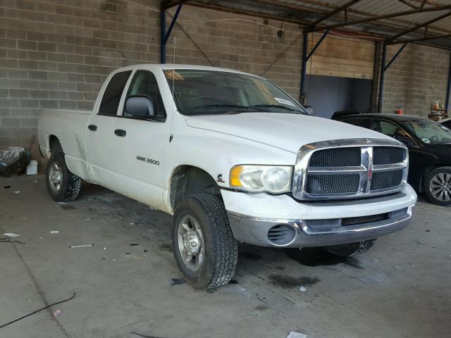 3D7KU28C23G837801 - 2003 DODGE RAM 2500 S WHITE photo 1