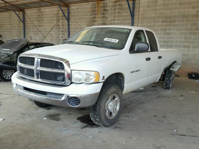 3D7KU28C23G837801 - 2003 DODGE RAM 2500 S WHITE photo 2