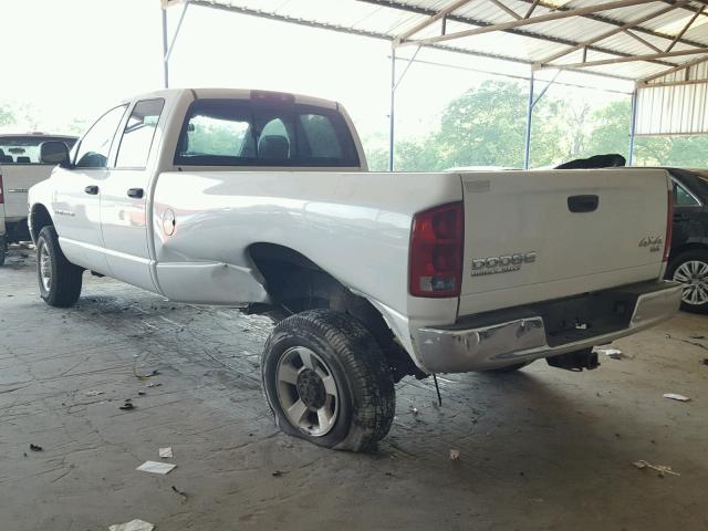 3D7KU28C23G837801 - 2003 DODGE RAM 2500 S WHITE photo 3