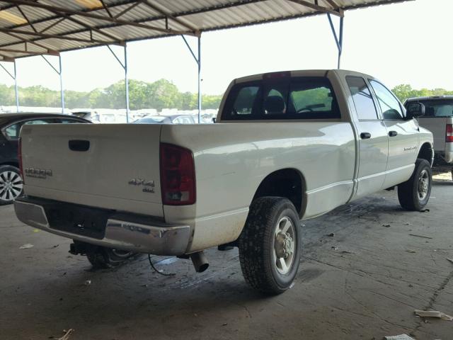 3D7KU28C23G837801 - 2003 DODGE RAM 2500 S WHITE photo 4