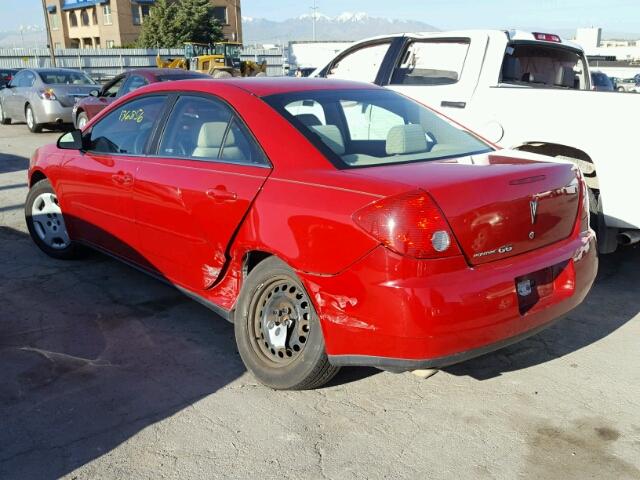 1G2ZF55B264214619 - 2006 PONTIAC G6 SE RED photo 3