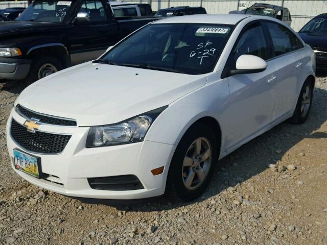 1G1PC5SB6D7258644 - 2013 CHEVROLET CRUZE LT WHITE photo 2