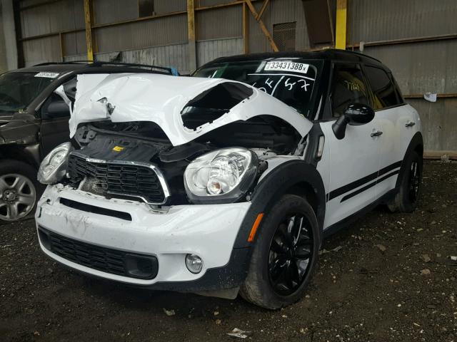 WMWZC3C58EWP25998 - 2014 MINI COOPER S C WHITE photo 2