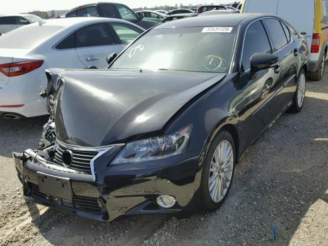 JTHBS1BL8D5002666 - 2013 LEXUS GS 450H BLACK photo 2