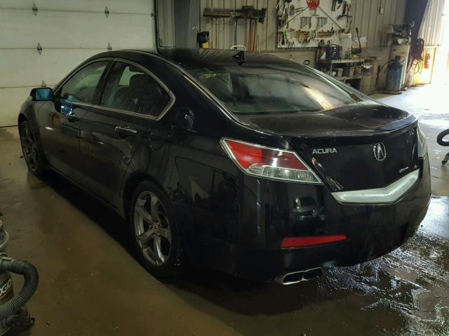 19UUA9F53BA001874 - 2011 ACURA TL BLACK photo 3