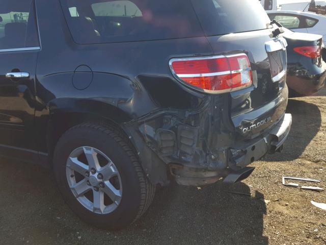 5GZEV23788J204951 - 2008 SATURN OUTLOOK XR შავი ფოტო 9