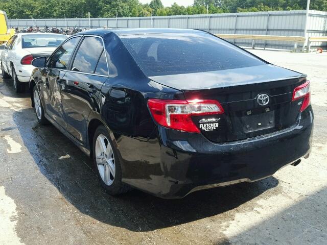 4T1BF1FK3EU442644 - 2014 TOYOTA CAMRY L/SE BLACK photo 3