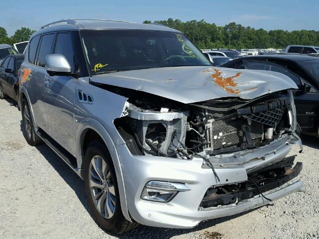 JN8AZ2NF9G9611805 - 2016 INFINITI QX80 SILVER photo 1