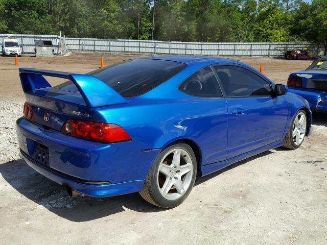 JH4DC53036S018943 - 2006 ACURA RSX TYPE-S BLUE photo 4