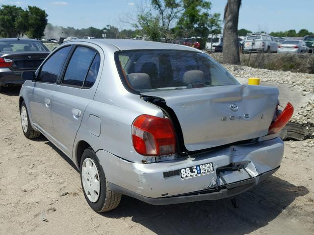 JTDBT123410141992 - 2001 TOYOTA ECHO SILVER photo 3