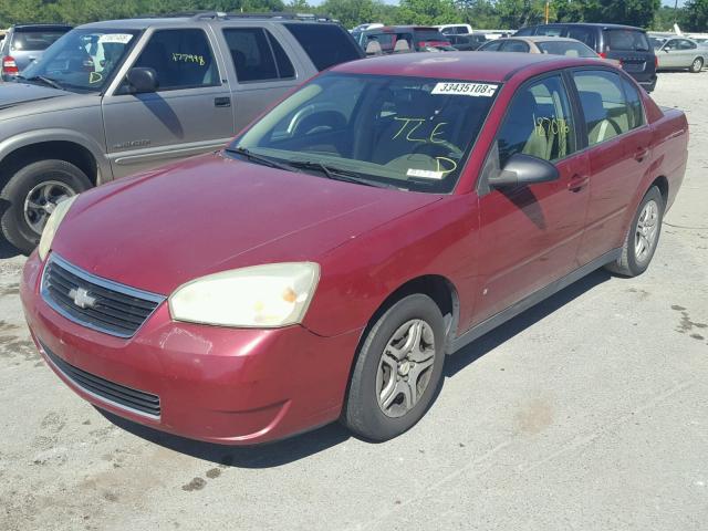 1G1ZS58F57F129097 - 2007 CHEVROLET MALIBU LS მუქწითელი ფოტო 2