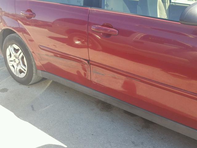 1G1ZS58F57F129097 - 2007 CHEVROLET MALIBU LS მუქწითელი ფოტო 9