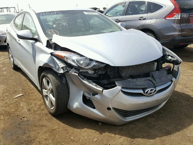 5NPDH4AE4DH335072 - 2013 HYUNDAI ELANTRA GL SILVER photo 1