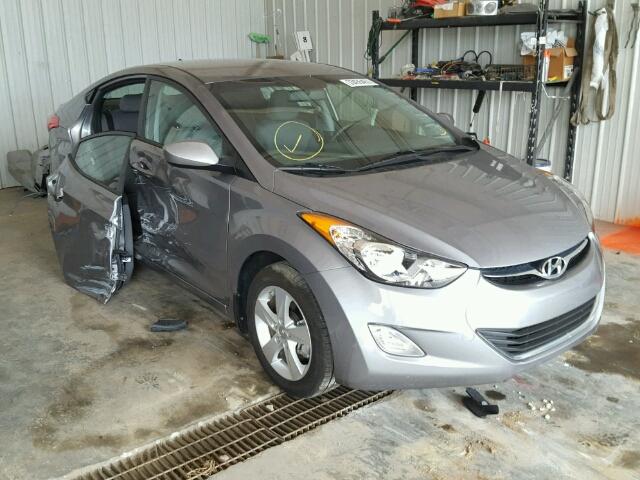 KMHDH4AEXDU505615 - 2013 HYUNDAI ELANTRA GRAY photo 1