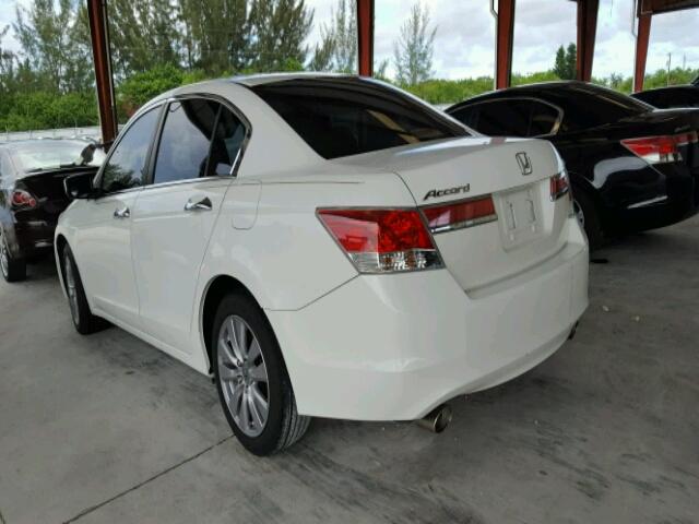 1HGCP3F71CA004394 - 2012 HONDA ACCORD EX WHITE photo 3