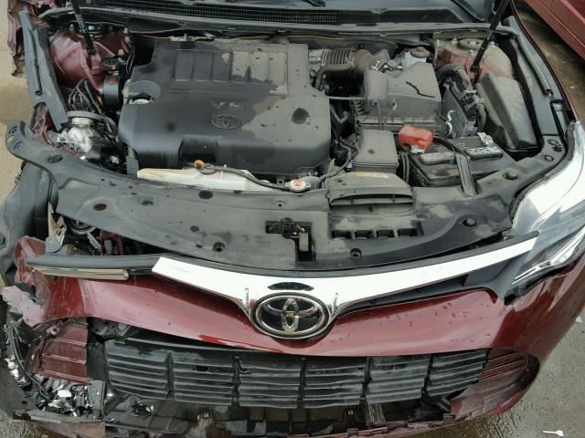 4T1BK1EBXJU266862 - 2018 TOYOTA AVALON XLE MAROON photo 7