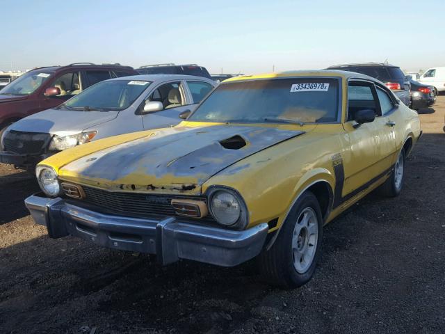 0K91L282012 - 1970 FORD MAVERICK YELLOW photo 2