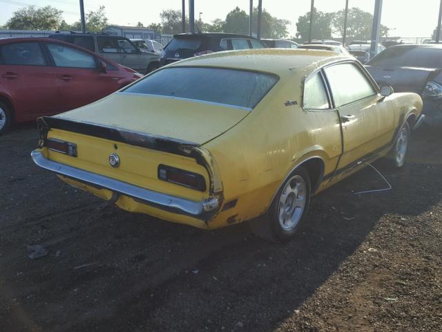 0K91L282012 - 1970 FORD MAVERICK YELLOW photo 4