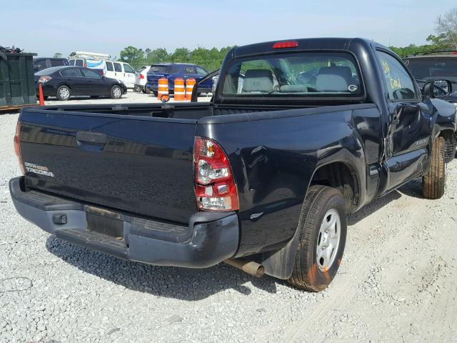 5TENX22N78Z585368 - 2008 TOYOTA TACOMA BLACK photo 4