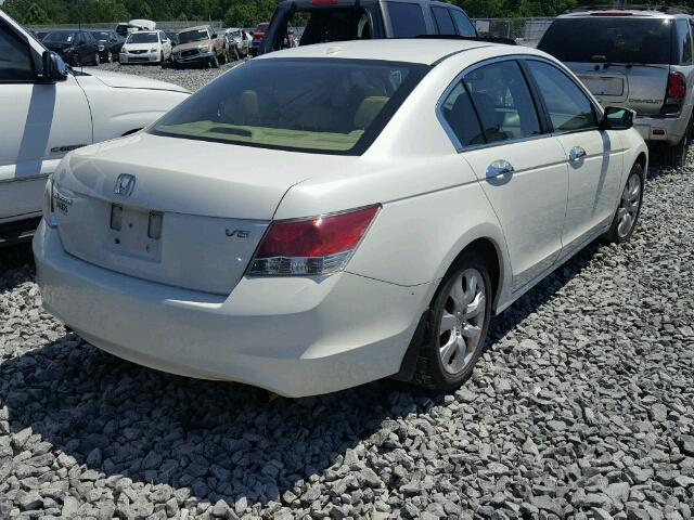 1HGCP36828A035301 - 2008 HONDA ACCORD EX- WHITE photo 4