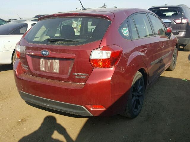 JF1GPAB6XD2822404 - 2013 SUBARU IMPREZA RED photo 4