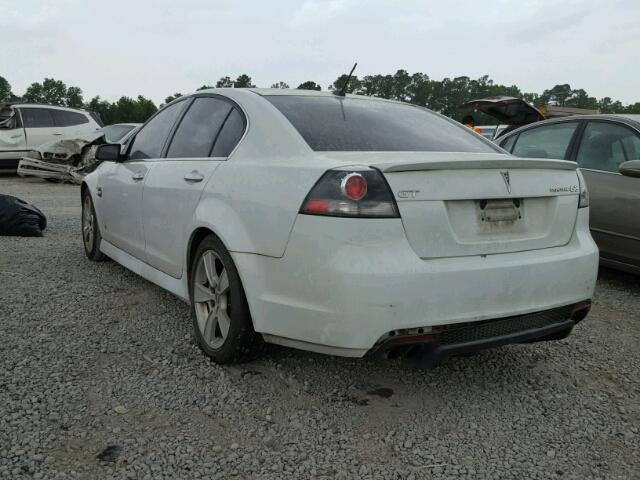 6G2EC57Y99L196853 - 2009 PONTIAC G8 GT WHITE photo 3