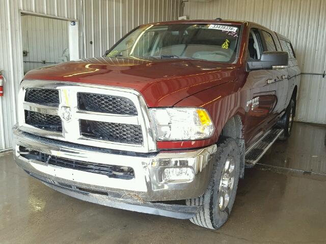 3C6UR5MJ4JG180157 - 2018 RAM 2500 SLT MAROON photo 2