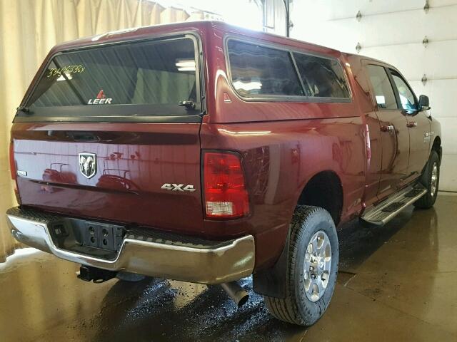 3C6UR5MJ4JG180157 - 2018 RAM 2500 SLT MAROON photo 4