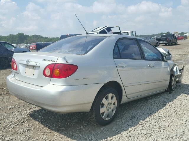 1NXBR32E04Z245237 - 2004 TOYOTA COROLLA CE SILVER photo 4