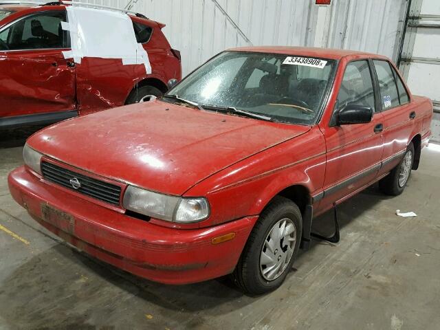 1N4EB31PXRC850104 - 1994 NISSAN SENTRA E RED photo 2