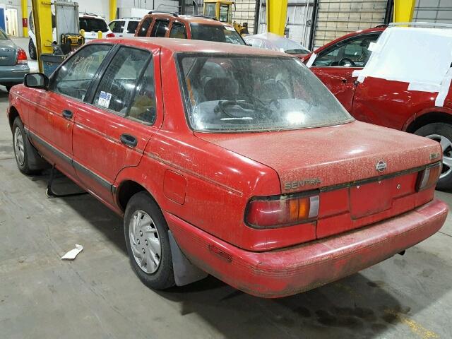 1N4EB31PXRC850104 - 1994 NISSAN SENTRA E RED photo 3